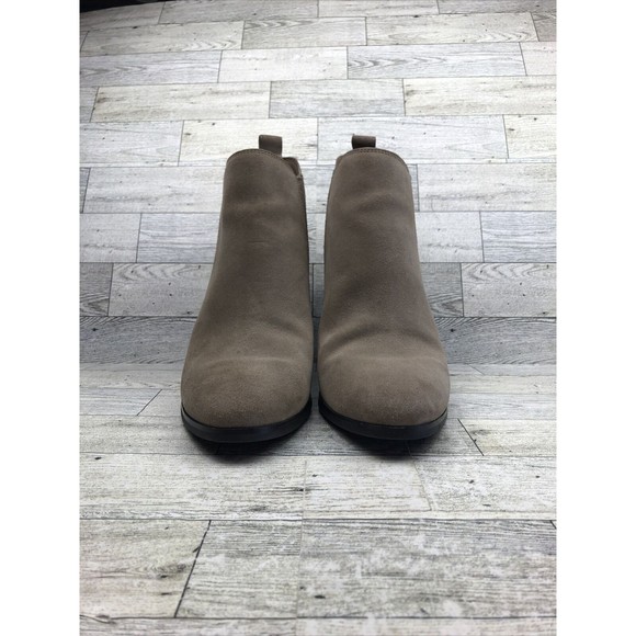 womens Michael Kors Tan Brandy Suede Ankle Bootie Size 9 M - Picture 2 of 10